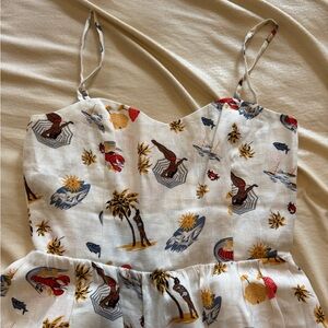 Reformation White Tropez Lobster Dress